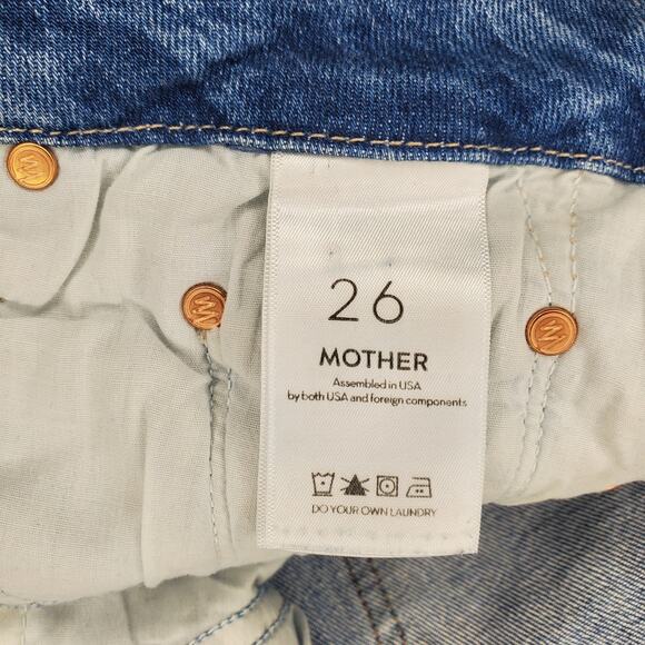 Mother High Waisted Looker Ankle Fray Jeans 26 / 2 - Picture 7 of 12
